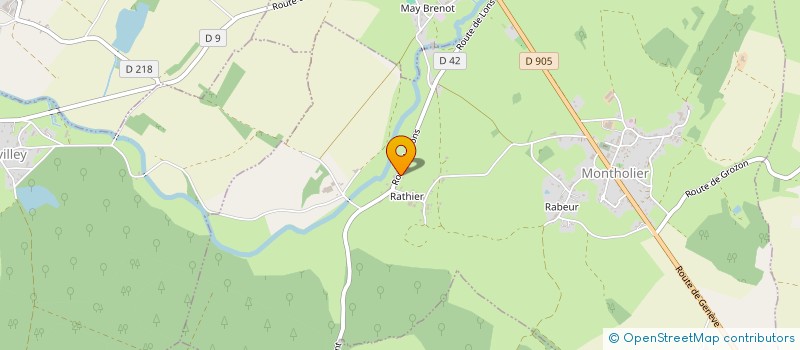 localisation de l'entreprise MONSIEUR DENIS GORGOS  MONTHOLIER