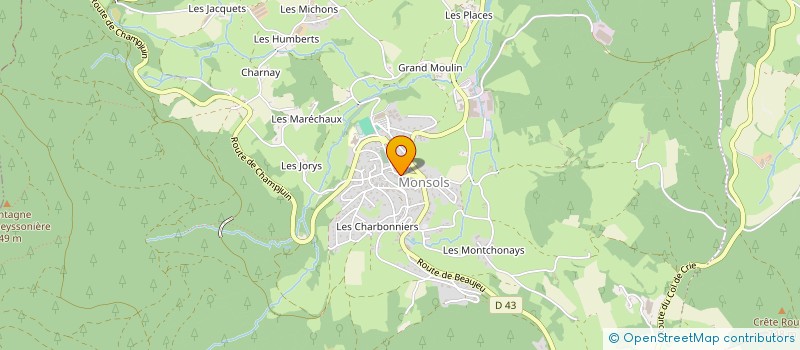 localisation de l'entreprise MONSIEUR DENIS GOSSART  DEUX-GROSNES