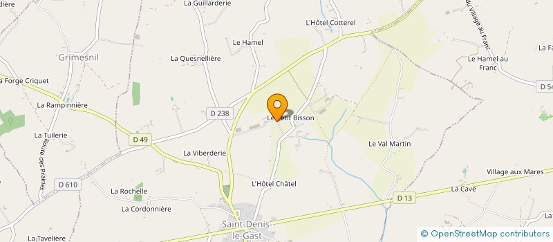 localisation de l'entreprise MONSIEUR DENIS GOUBIN  SAINT-DENIS-LE-GAST