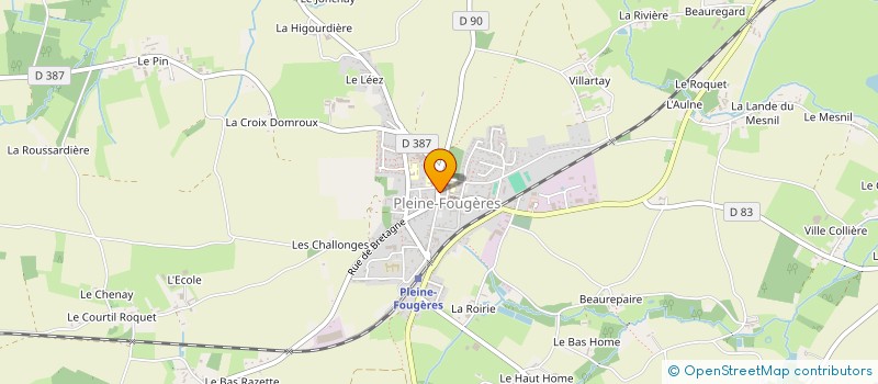 localisation de l'entreprise MONSIEUR DENIS GOURDIN  PLEINE-FOUGERES