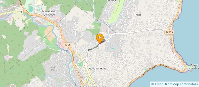 localisation de l'entreprise MONSIEUR DENIS GOUTAILLER à SAINTE-MAXIME