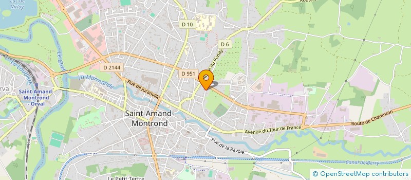 localisation de l'entreprise MONSIEUR DENIS GRANET  SAINT-AMAND-MONTROND