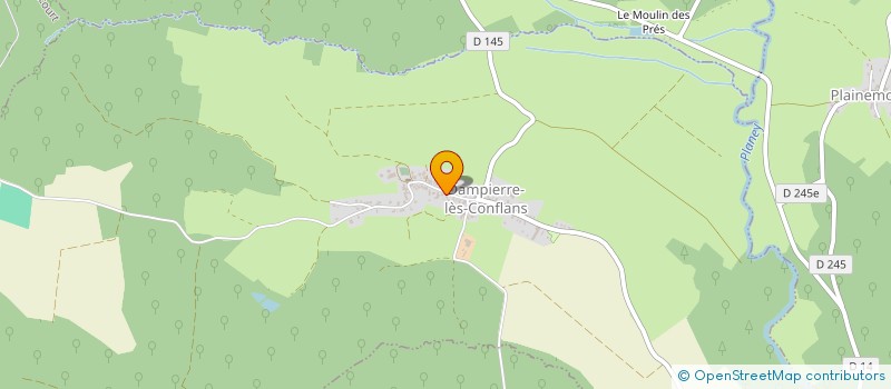 localisation de l'entreprise MONSIEUR DENIS GRANGIER  DAMPIERRE-LES-CONFLANS