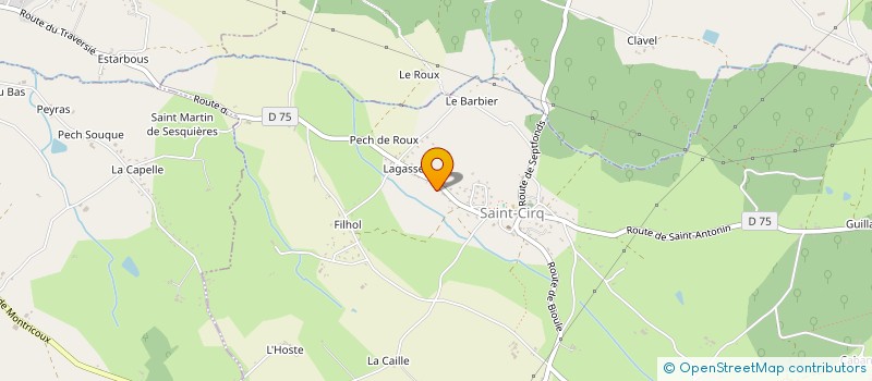 localisation de l'entreprise MONSIEUR DENIS GREGOIRE  SAINT-CIRQ