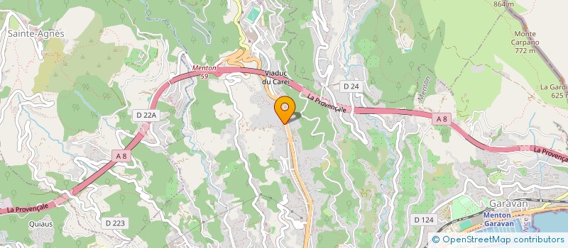 localisation de l'entreprise MONSIEUR DENIS GRELLEPOIS  MENTON