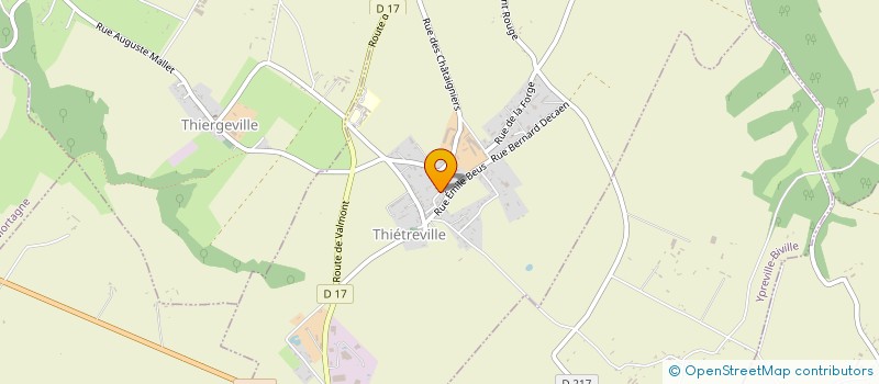 localisation de l'entreprise MONSIEUR DENIS GREVERIE à THIETREVILLE