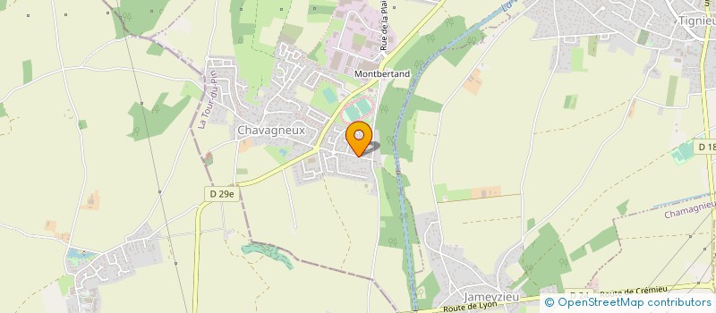 localisation de l'entreprise MONSIEUR DENIS GRISOLANO à CHARVIEU-CHAVAGNEUX