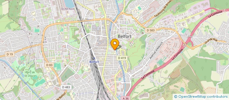 localisation de l'entreprise MONSIEUR DENIS GRYNZSPAN  BELFORT