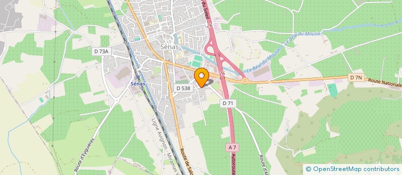 localisation de l'entreprise MONSIEUR DENIS GUARDONE  SENAS