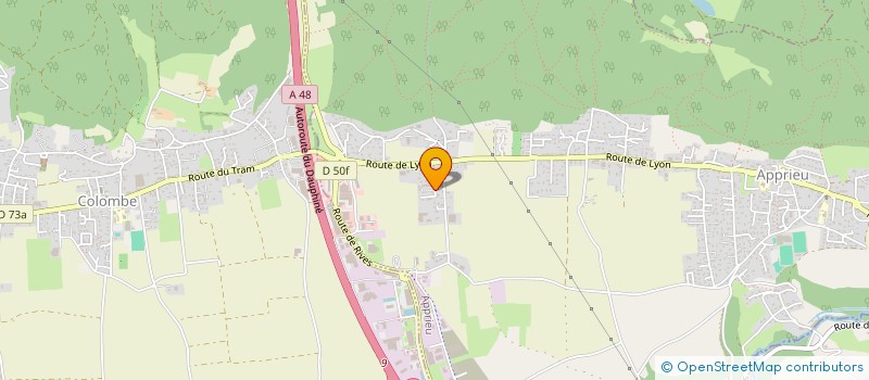 localisation de l'entreprise MONSIEUR DENIS GUDET  APPRIEU