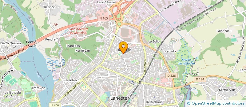 localisation de l'entreprise MONSIEUR DENIS GUEGANNO  LANESTER