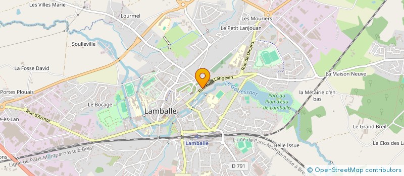 localisation de l'entreprise MONSIEUR DENIS GUEGUEN  LAMBALLE-ARMOR