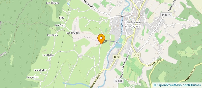 localisation de l'entreprise MONSIEUR DENIS GUERAND  ORIOL-EN-ROYANS