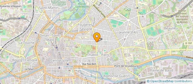 localisation de l'entreprise MONSIEUR DENIS GUERIN à RENNES