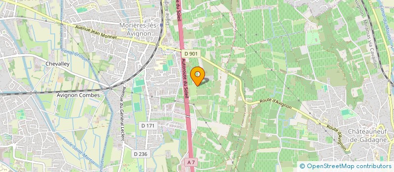 localisation de l'entreprise MONSIEUR DENIS GUILLAUMONT  MORIERES-LES-AVIGNON