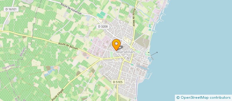 localisation de l'entreprise MONSIEUR DENIS GUINEBRETIERE à MARSEILLAN