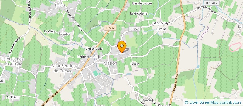 localisation de l'entreprise MONSIEUR DENIS GUSTIN  MAZION