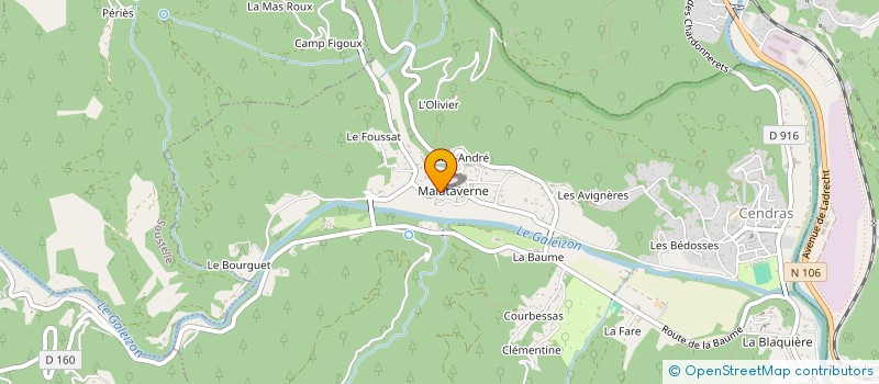 localisation de l'entreprise MONSIEUR DENIS HEBRARD  CENDRAS