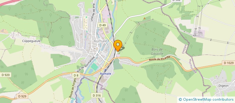 localisation de l'entreprise MONSIEUR DENIS HERDUIN  AUMALE