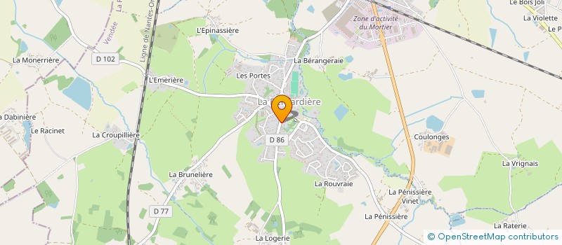 localisation de l'entreprise MONSIEUR DENIS HERVOUET  LA BERNARDIERE