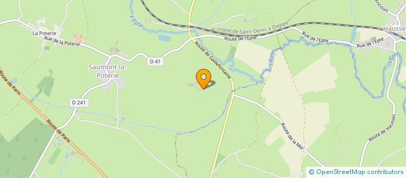 localisation de l'entreprise MONSIEUR DENIS HEUDE  SAUMONT-LA-POTERIE
