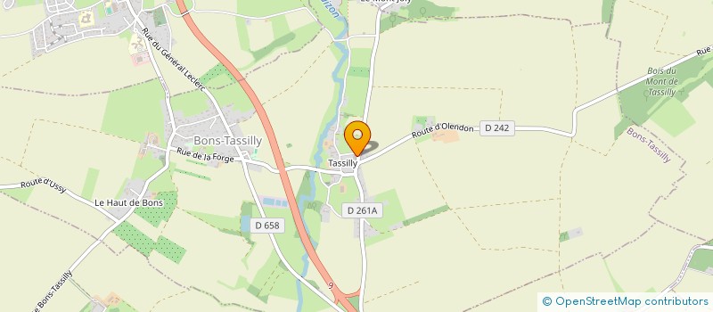 localisation de l'entreprise MONSIEUR DENIS HEUJAINE  BONS-TASSILLY