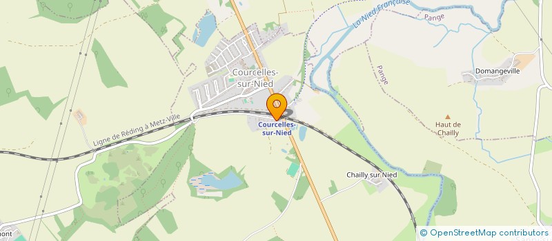 localisation de l'entreprise MONSIEUR DENIS HINSCHBERGER  COURCELLES-SUR-NIED