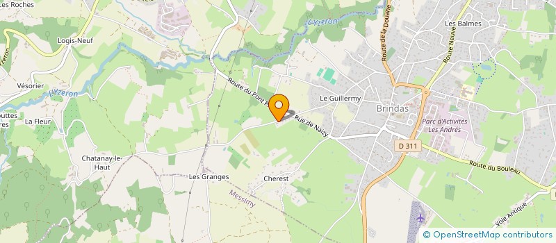 localisation de l'entreprise MONSIEUR DENIS HITTINGER  BRINDAS