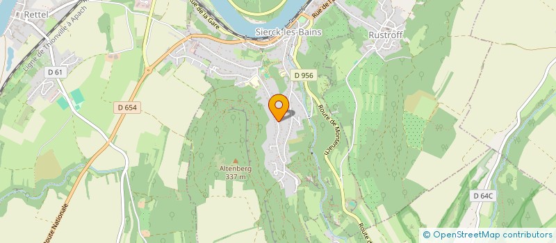 localisation de l'entreprise MONSIEUR DENIS HOURT  SIERCK-LES-BAINS