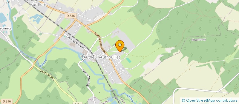 localisation de l'entreprise MONSIEUR DENIS HUBERT  AUTHEUIL-AUTHOUILLET