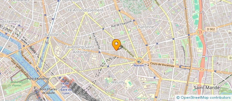 localisation de l'entreprise MONSIEUR DENIS HUE  PARIS