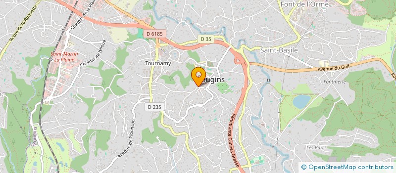 localisation de l'entreprise MONSIEUR DENIS HUGUENIN à MOUGINS
