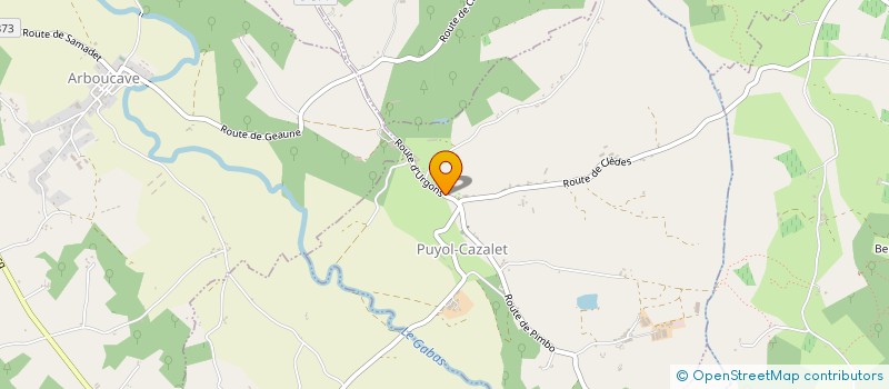 localisation de l'entreprise MONSIEUR DENIS JACOUTY  PUYOL-CAZALET