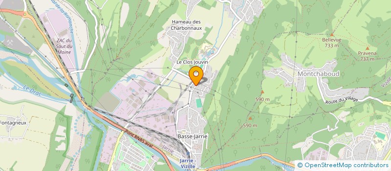 localisation de l'entreprise MONSIEUR DENIS JACQUIER  JARRIE