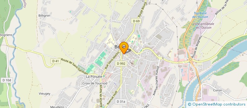 localisation de l'entreprise MONSIEUR DENIS JACQUIOT  BELLEY