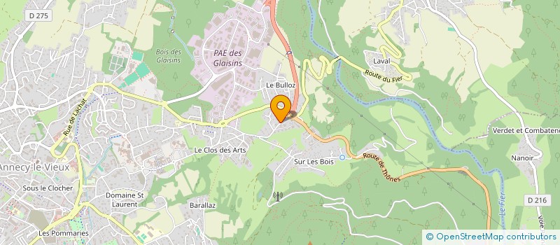 localisation de l'entreprise MONSIEUR DENIS JAILLET à ANNECY
