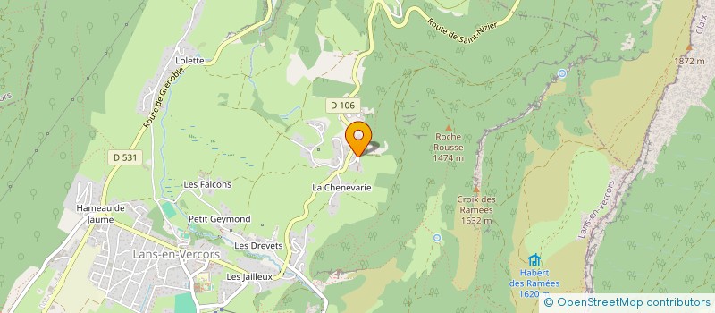 localisation de l'entreprise MONSIEUR DENIS JALLIFFIER-VERNE  LANS-EN-VERCORS