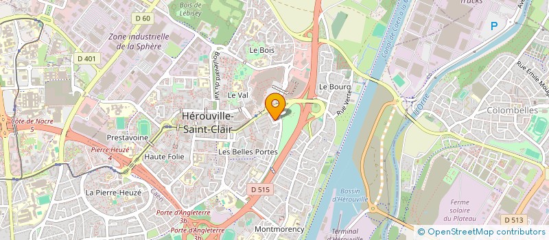 localisation de l'entreprise MONSIEUR DENIS JEANNIARD  HEROUVILLE SAINT CLAIR