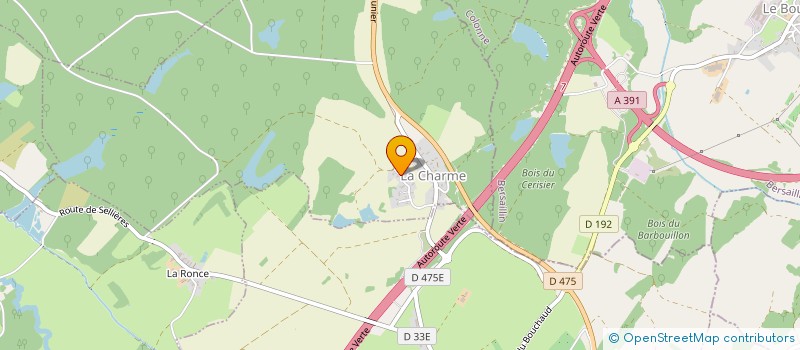 localisation de l'entreprise MONSIEUR DENIS JOFFROY  LA CHARME