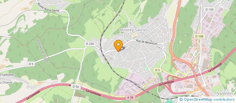 localisation de l'entreprise MONSIEUR DENIS JOLY  MISEREY-SALINES