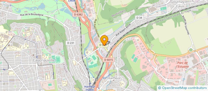 localisation de l'entreprise MONSIEUR DENIS JONCQUET  HARFLEUR