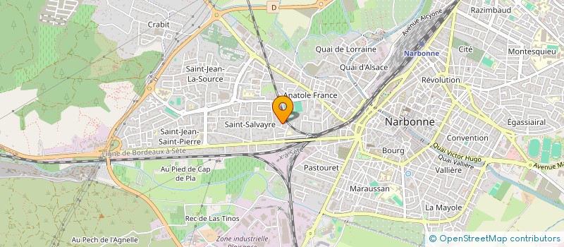 localisation de l'entreprise MONSIEUR DENIS JOYEUX-MANAUD  NARBONNE