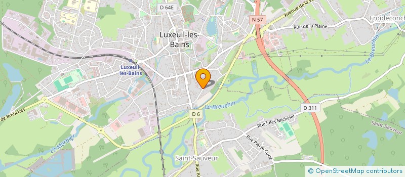 localisation de l'entreprise MONSIEUR DENIS JUGAN à LUXEUIL-LES-BAINS