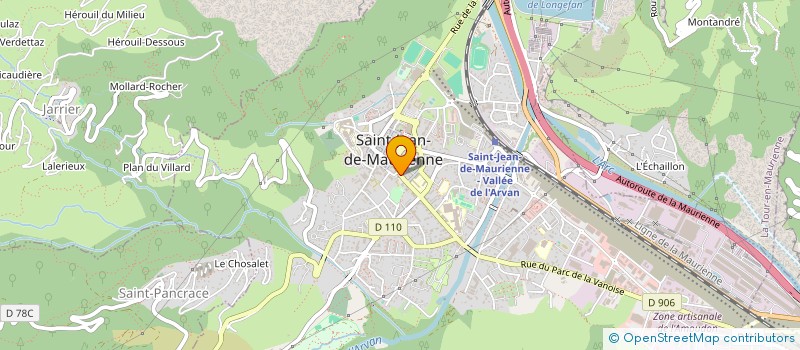 localisation de l'entreprise MONSIEUR DENIS JULLIARD  SAINT-JEAN-DE-MAURIENNE