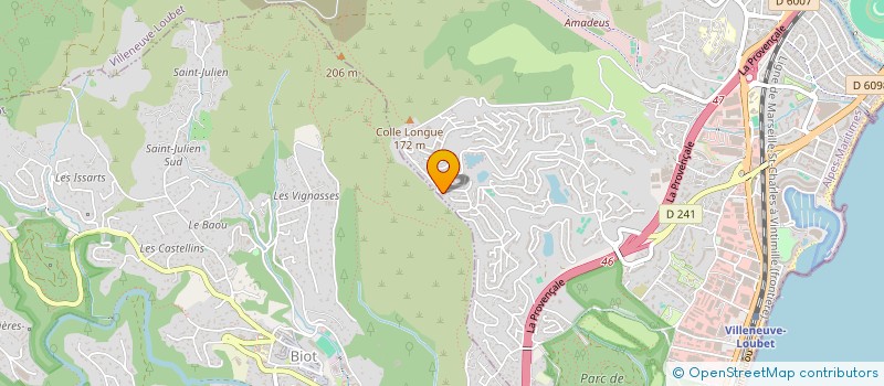 localisation de l'entreprise MONSIEUR DENIS KAZLOV  VILLENEUVE-LOUBET