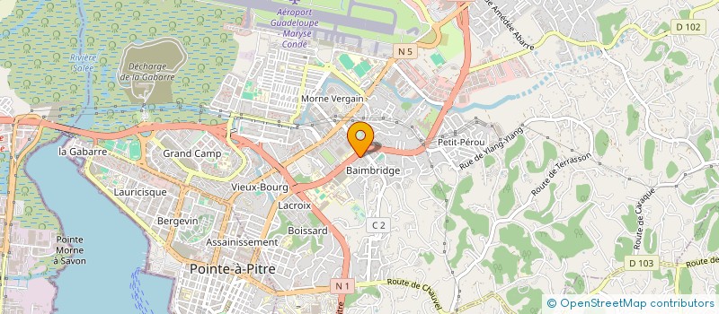 localisation de l'entreprise MONSIEUR DENIS KICHENIN  LES ABYMES