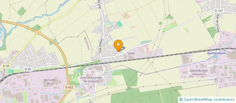 localisation de l'entreprise MONSIEUR DENIS KIEFFER  ERGERSHEIM