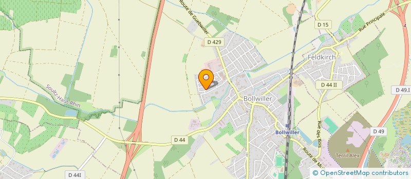 localisation de l'entreprise MONSIEUR DENIS KIEFFER  BOLLWILLER