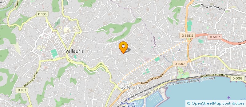 localisation de l'entreprise MONSIEUR DENIS KONIG  VALLAURIS