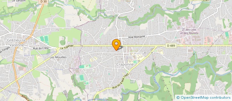 localisation de l'entreprise MONSIEUR DENIS KOVALEV  CRAPONNE